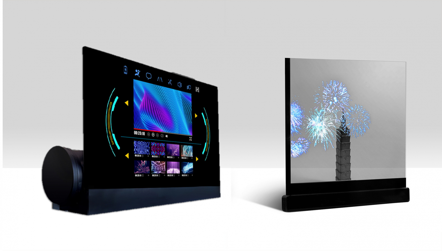 可卷式、折迭性、高透明